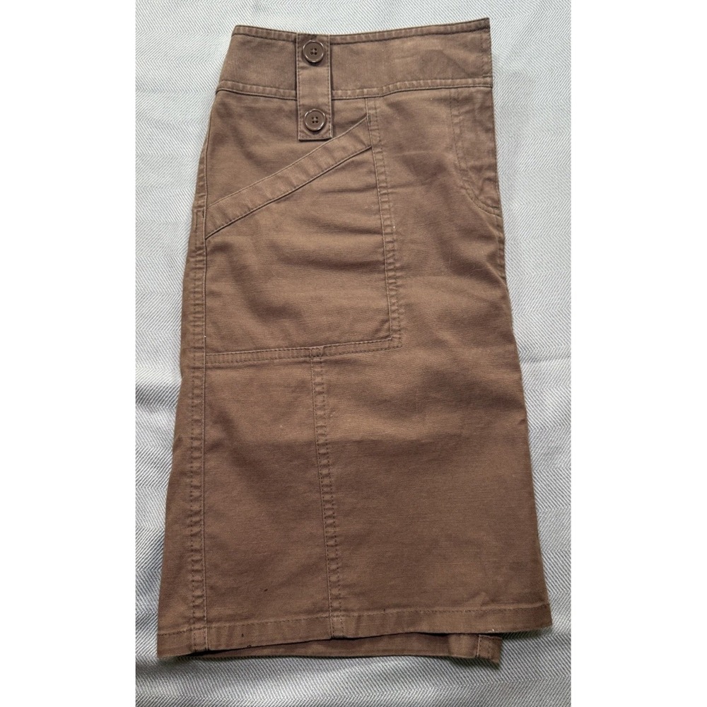 ANN TAYLOR LOFT WOMENS COTTON SKIRT SIZE 6 Brown - Picture 5 of 7
